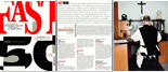 magazine spread