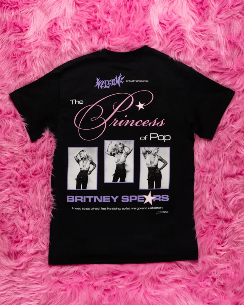 Britney Spears x Welcome Skateboards t-shirt.