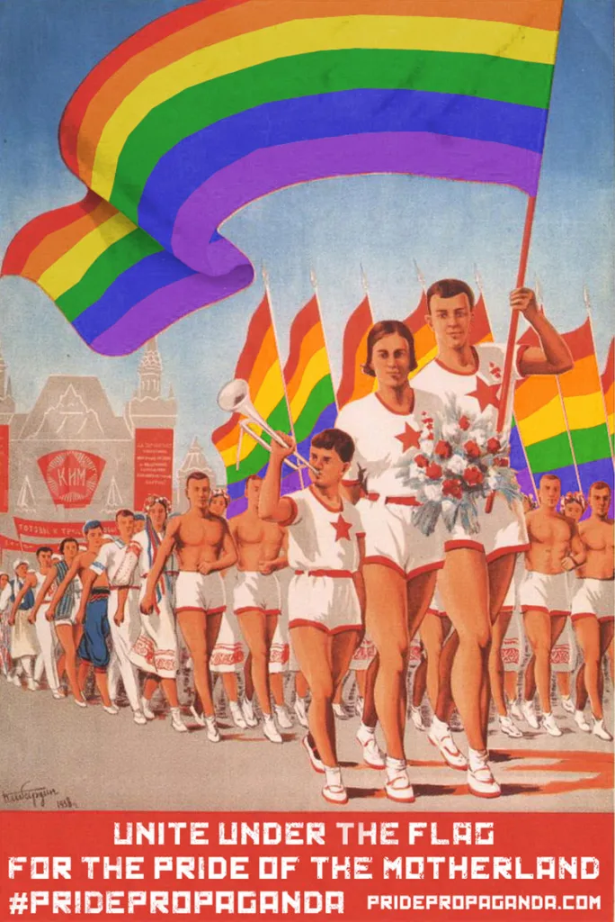 Soviet Propaganda Becomes Fabulous Gay Pride Posters Fast Company