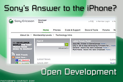 Sony's Answer to the iPhone? Open Development