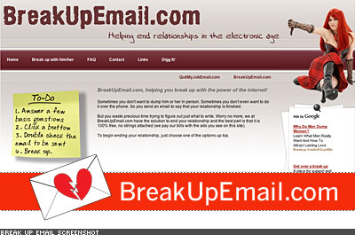 The Web Business of Breaking Up
