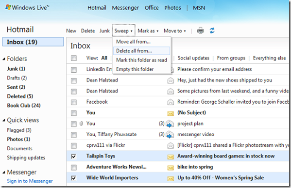Windows Live Hotmail Completely Re Invented Read It Actually Looks