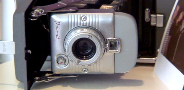 vintage polaroid camera