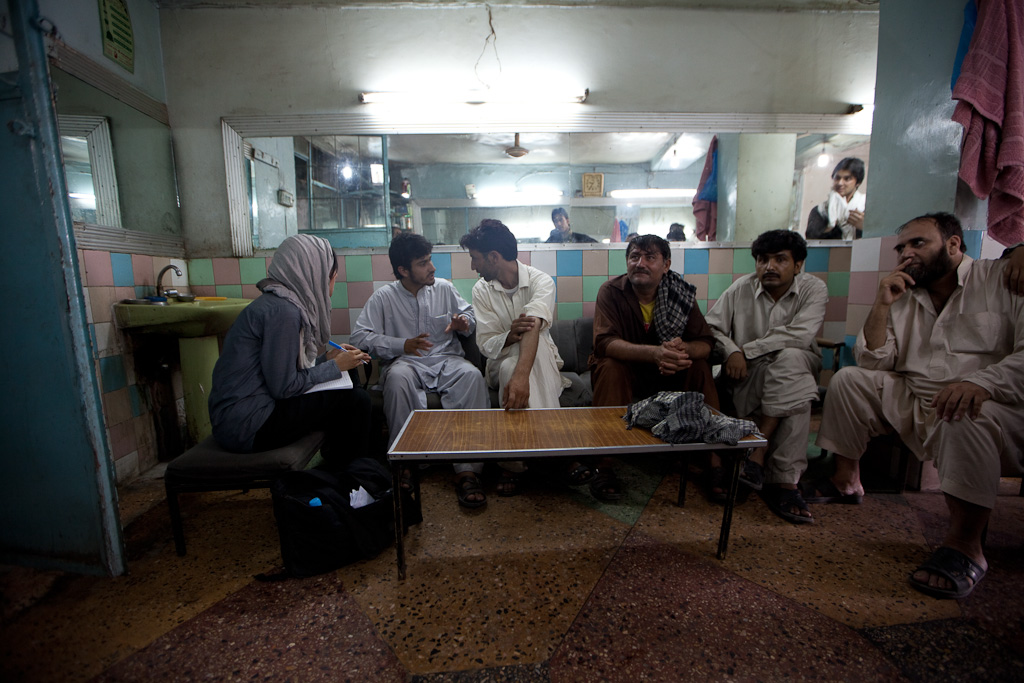 Afghan barbershop