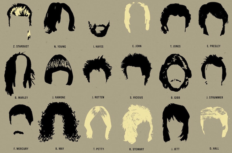 Infographic Of The Day 108 Of The Best Haircuts In Music History Co