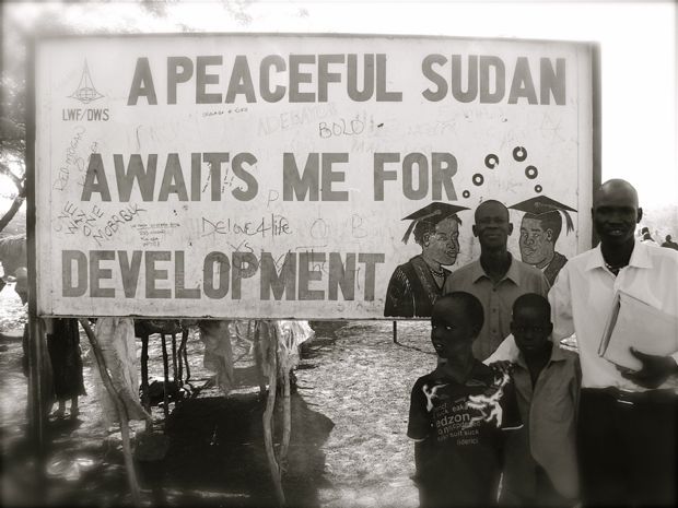 Sudan peace sign