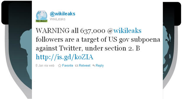 WikiLeaks tweet