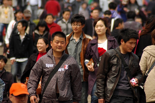 crowd in China