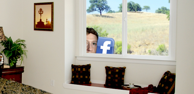 Facebook in window