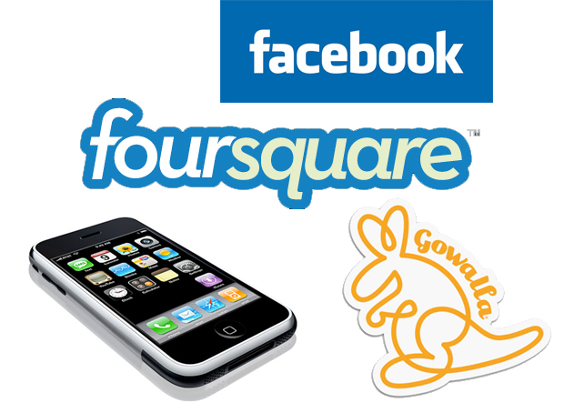 Facebook Foursquare Gowalla