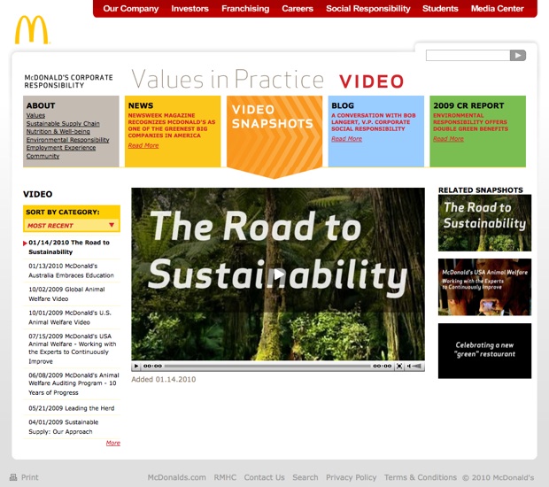 mcdonalds sustainability