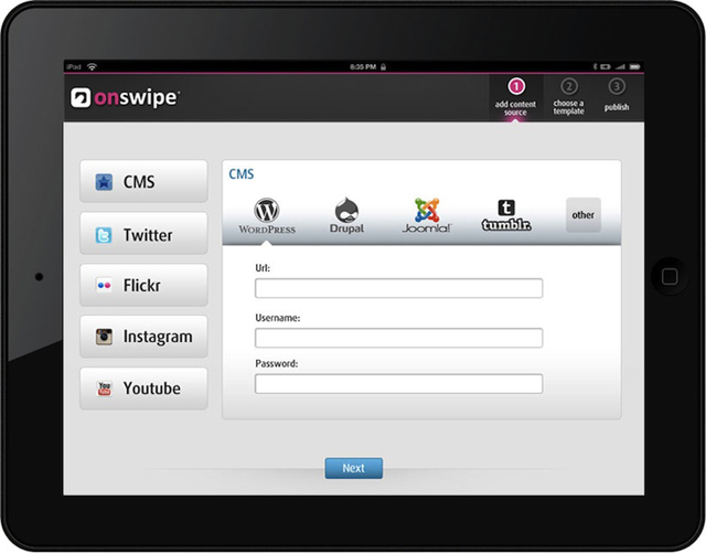 onswipe dashboard