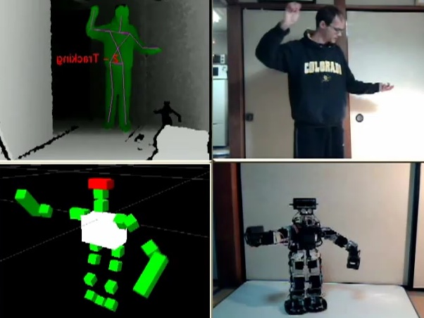 Kinect controlling robot