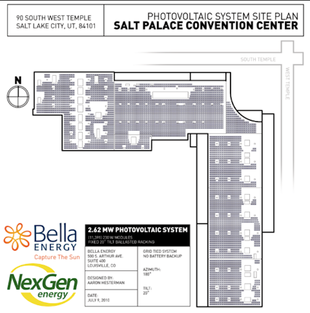 Salt Palace rooftop solar installation plans