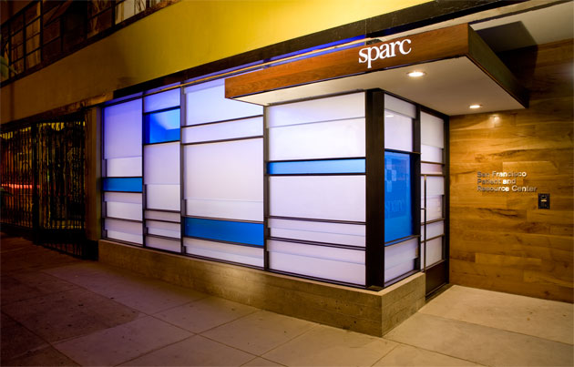 SPARC pot dispensary store front. Located at 1256 Mission, San Francisco, CA 94103. Store Hours: Tues-Sat 11:00 a.m. to 7:00 p.m. and Sundays 12:00 noon to 5:00 p.m.