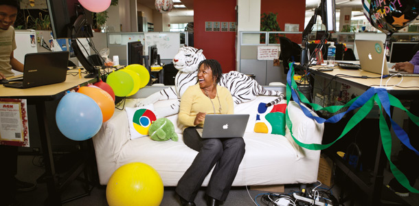 Brown-Philpot at Google headquarters in Mountain View, California. | Photo by Gabriela Hasbun