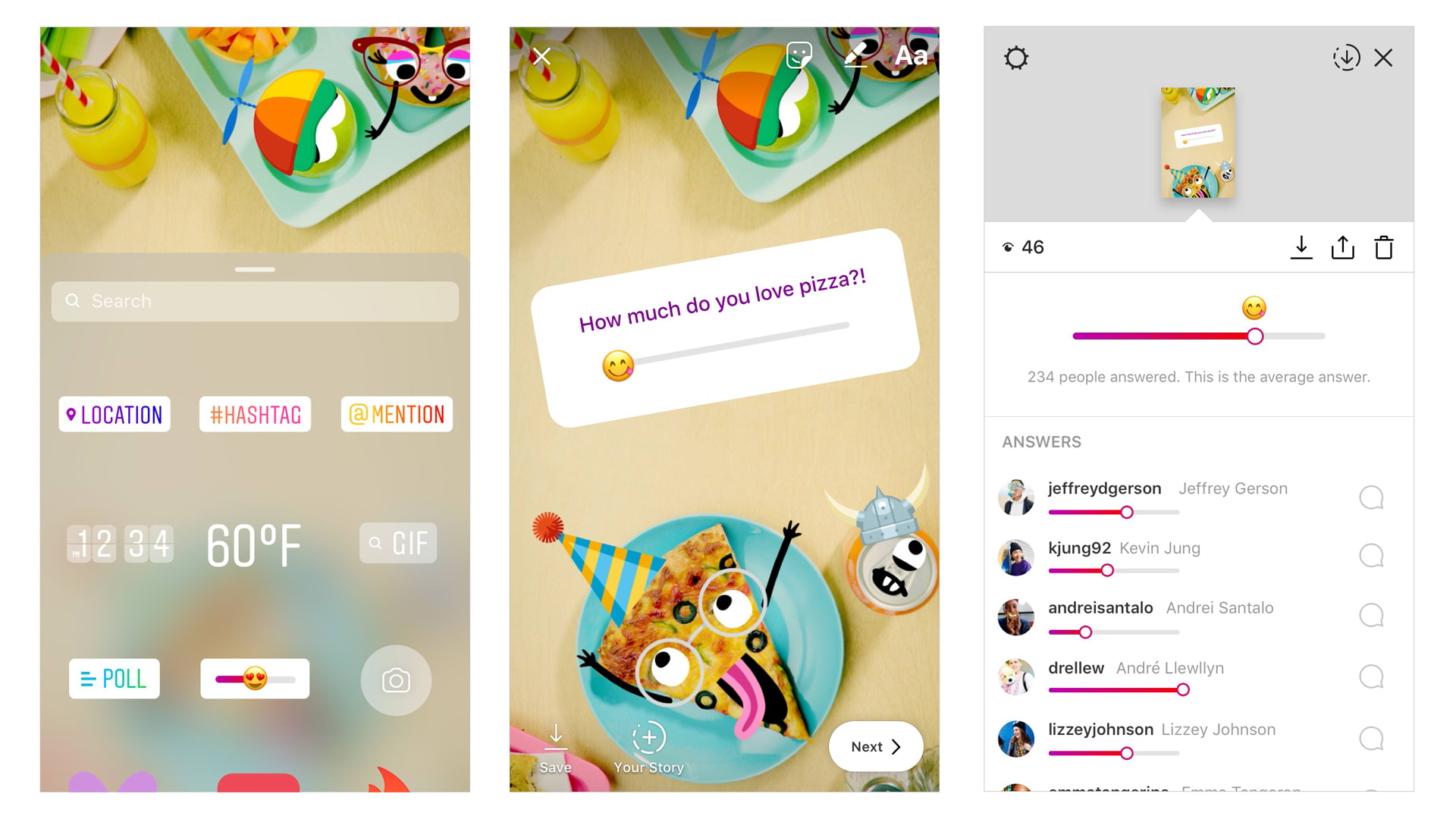Instagram’s new “emoji slider” is a fresh take on polls