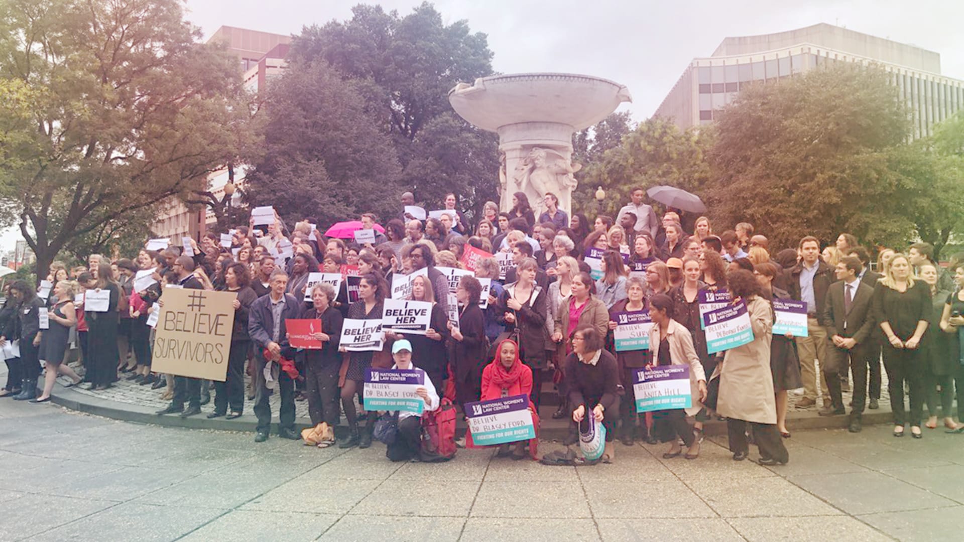 People are taking to the streets to show they “Believe Survivors”