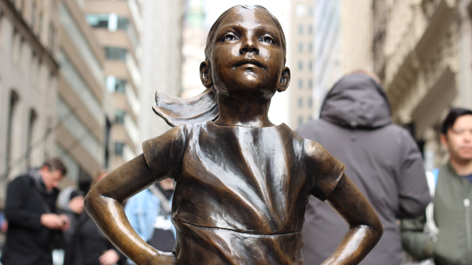The iconic Fearless Girl statue has a new home at NYSE
