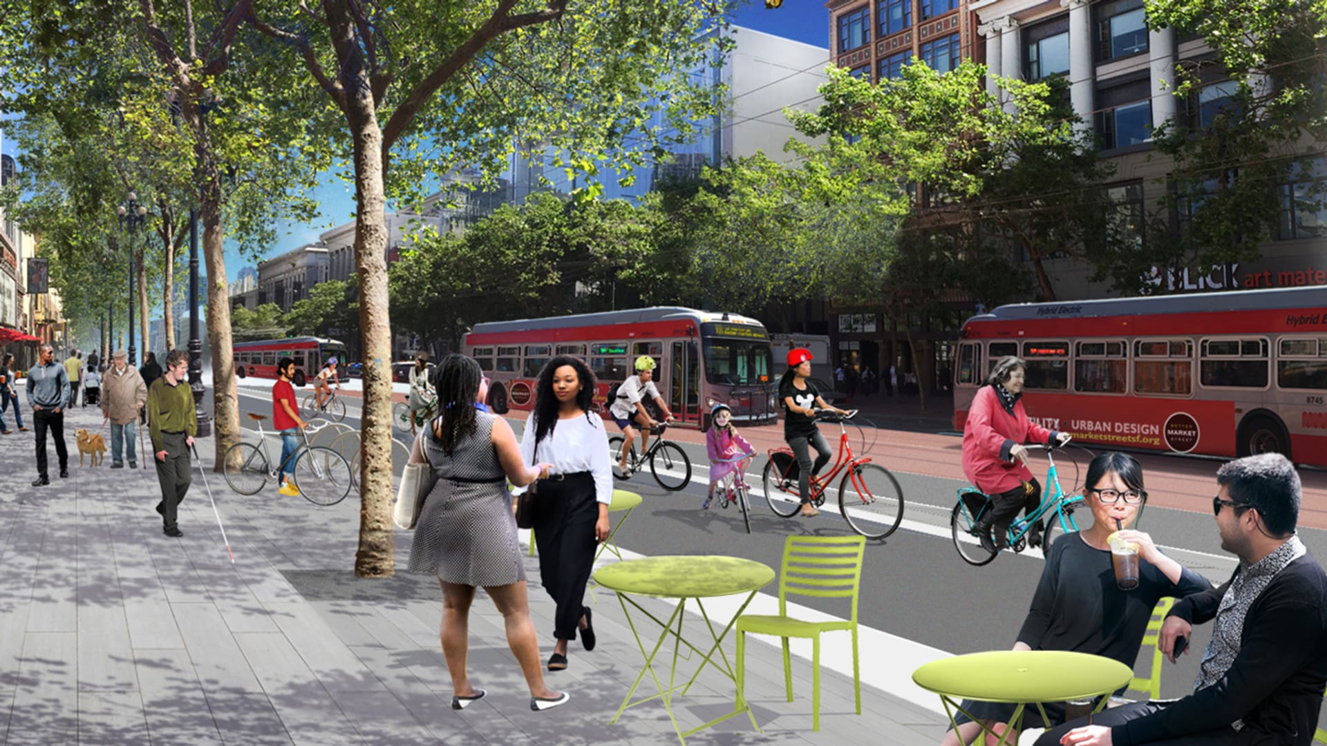 San Francisco is radically redesigning a major street to get rid of cars