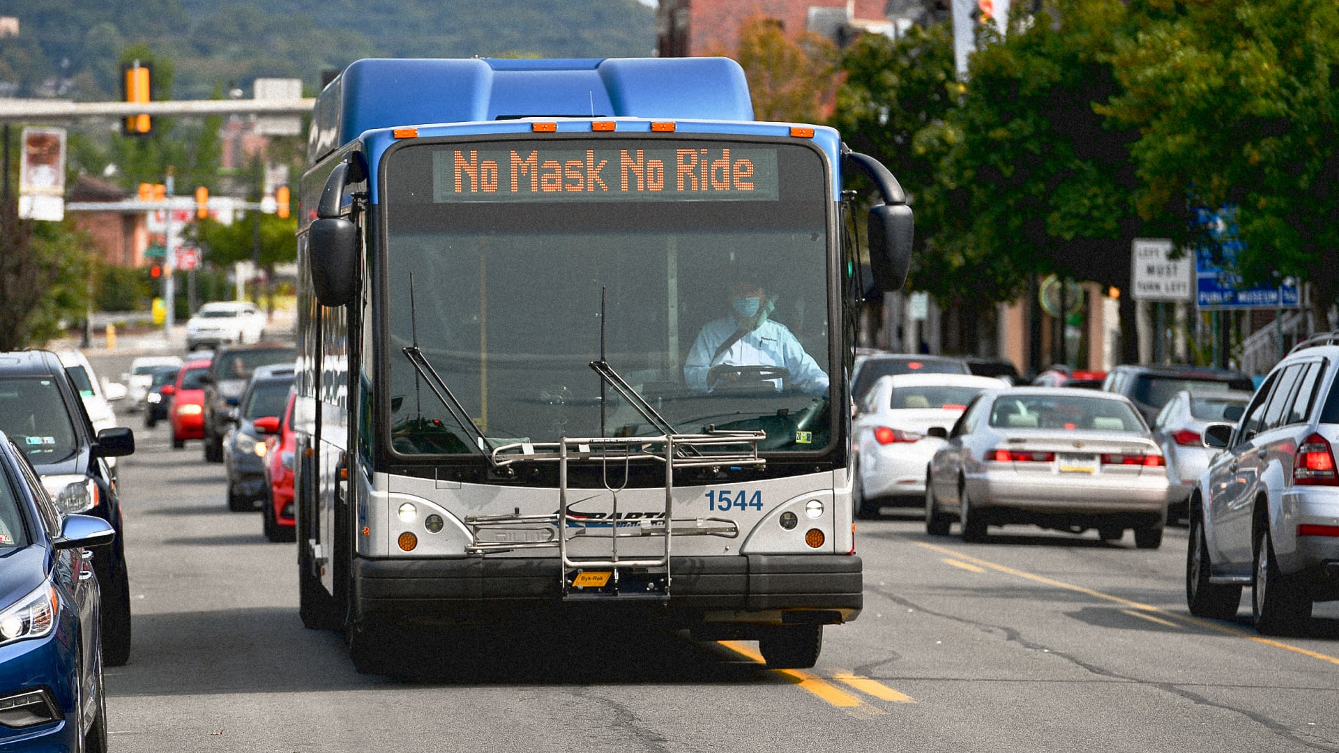 Public transit workers are struggling to enforce mask mandates