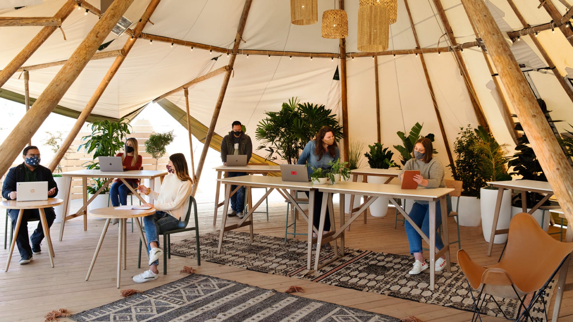 The hot new amenity at Google and other tech companies? Tents