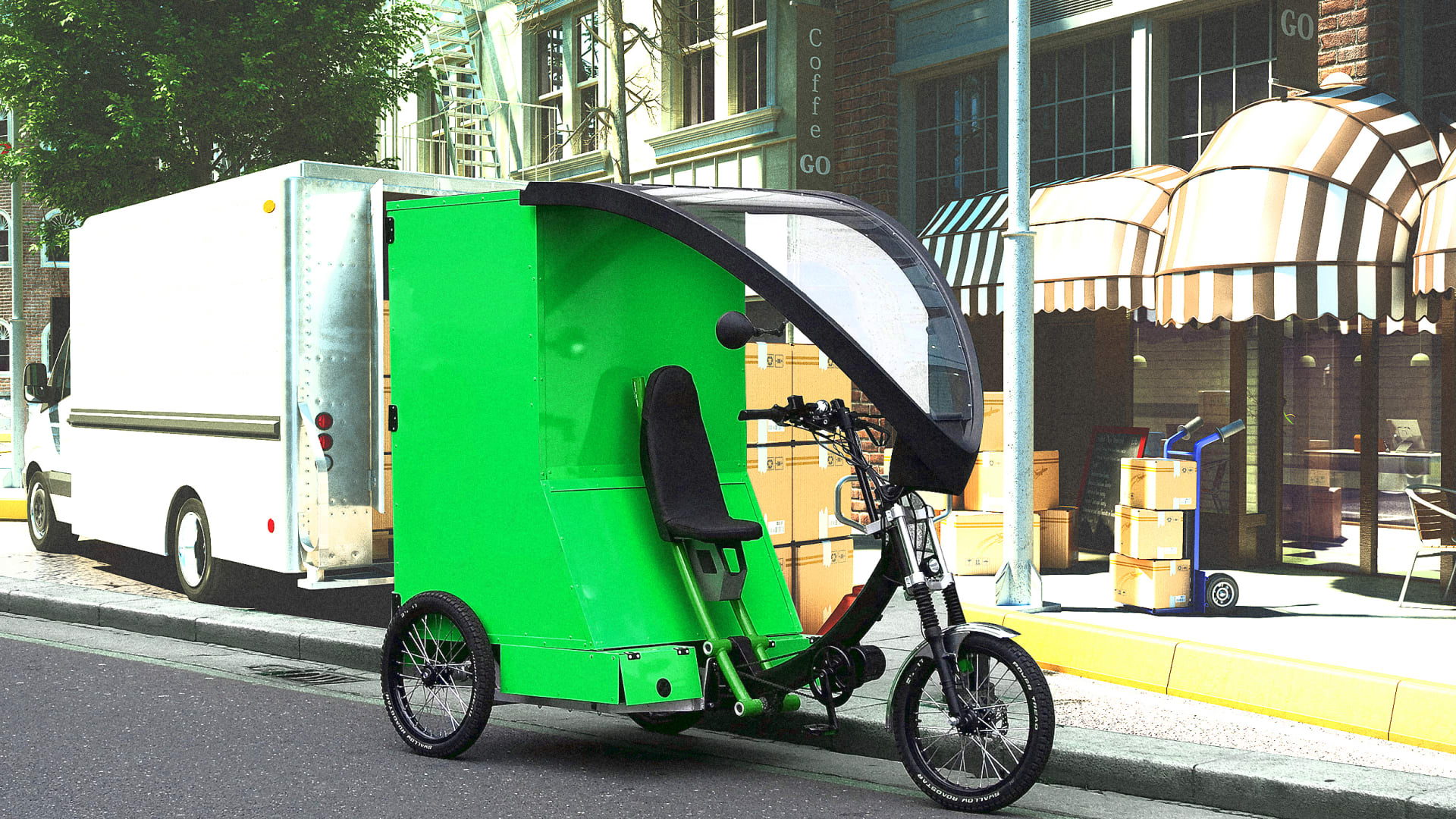 Cargo bikes can deliver packages faster than vans—and with less pollution