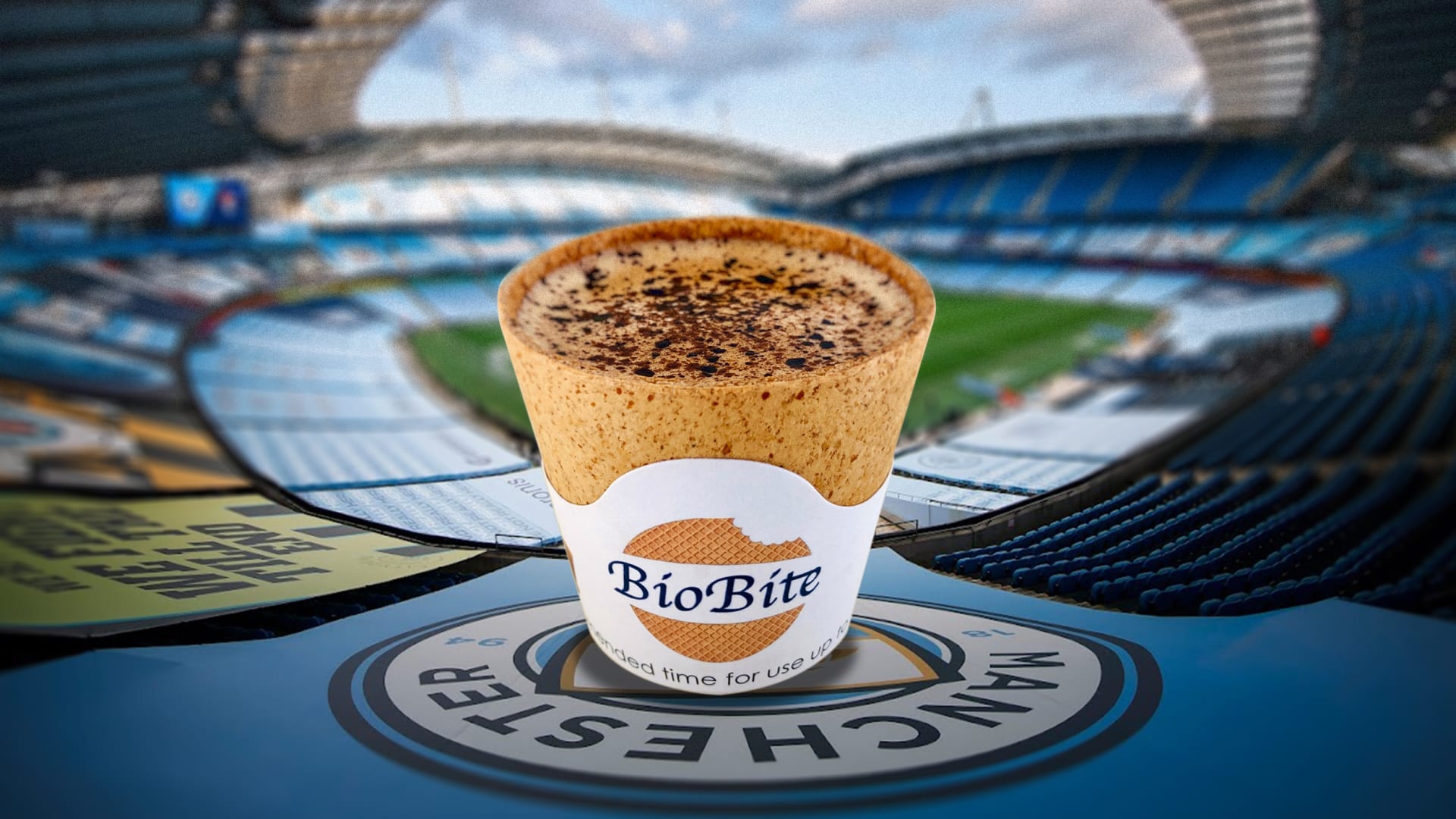 Soccer fans can now eat their coffee cups