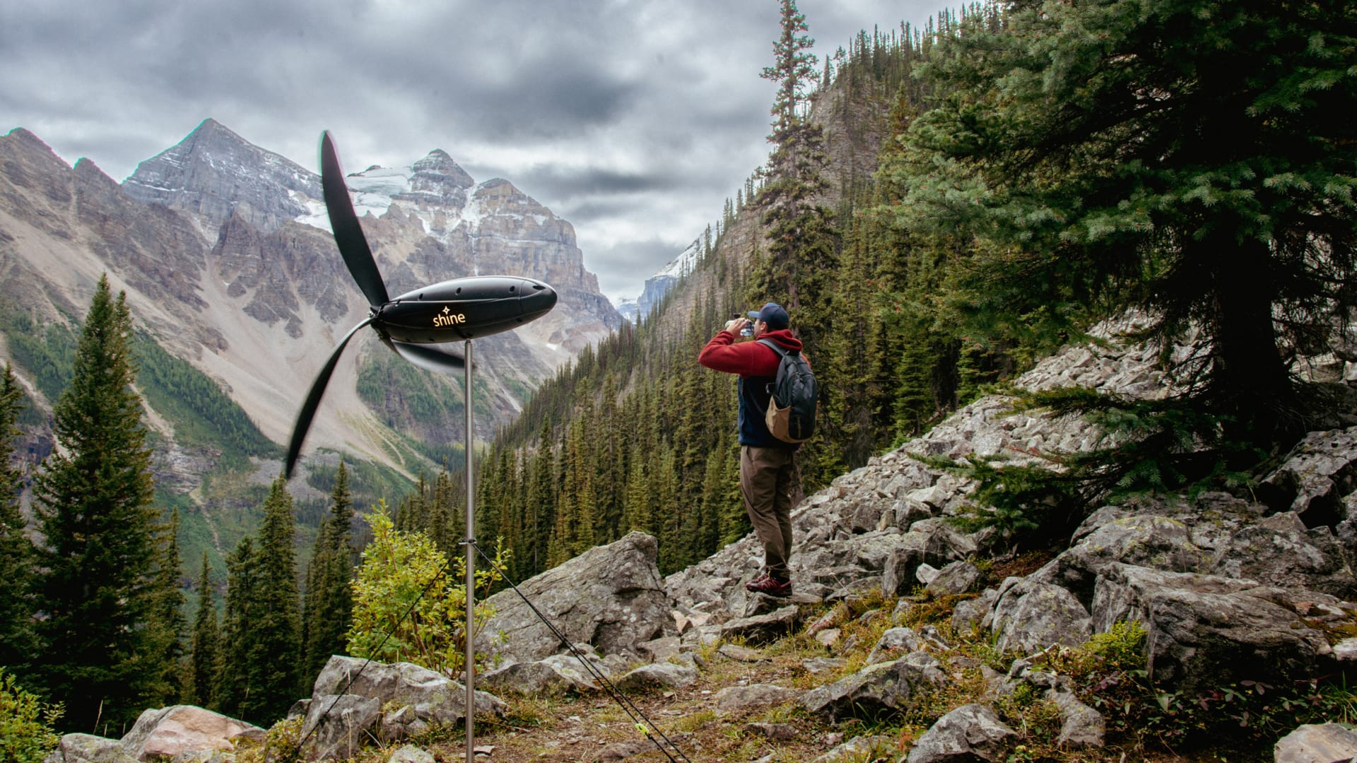 A portable wind turbine that fits in your backpack? Yes please