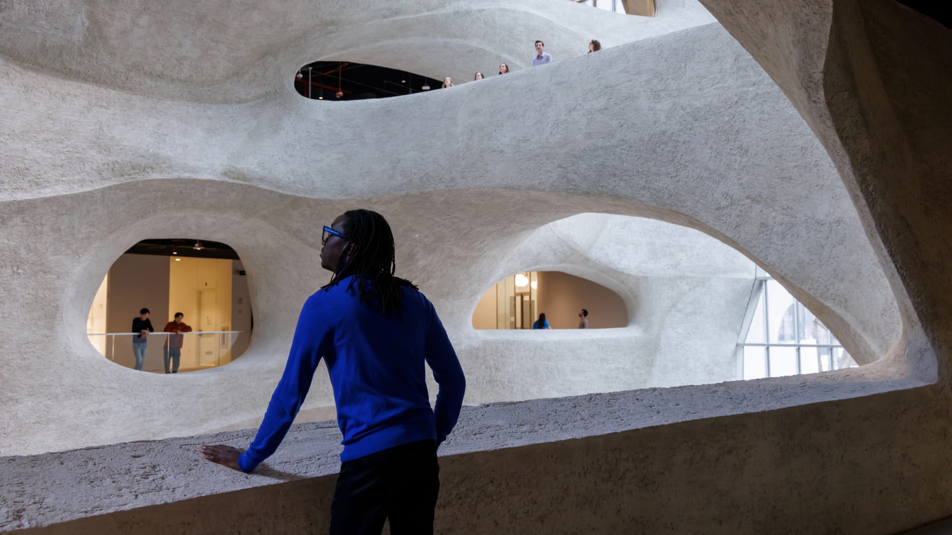 This spectacular new museum could be a skeleton, a cave, or the fabric of the universe