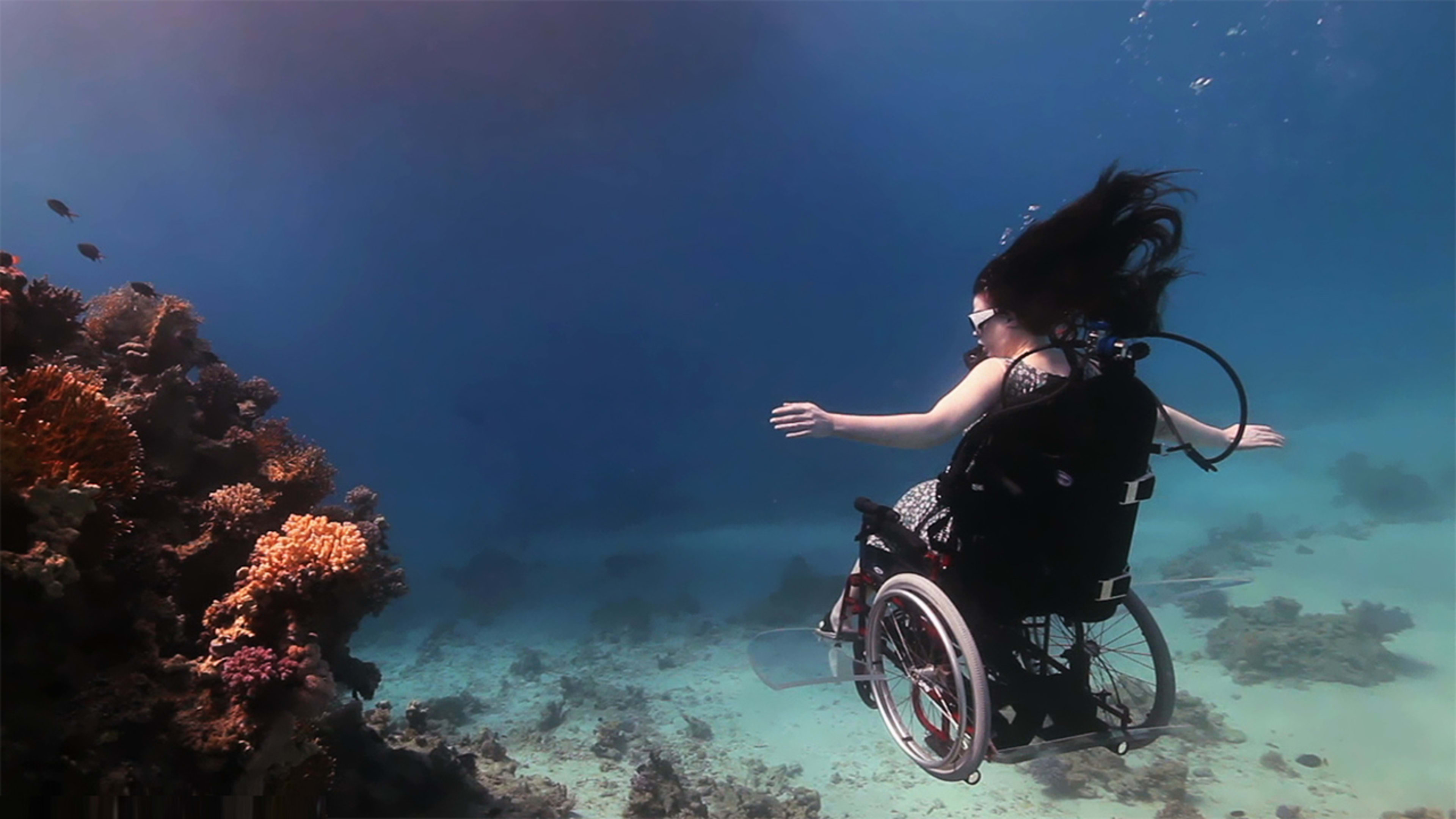 Sue Austin: Deep sea diving  in a wheelchair