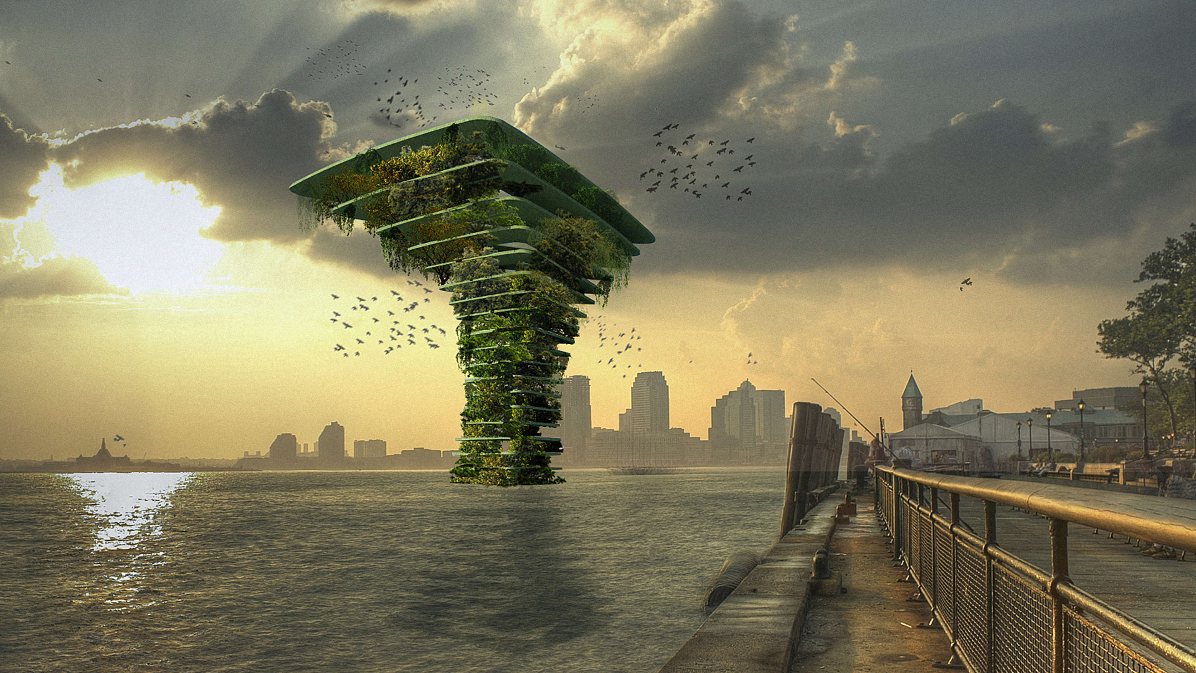 This Giant Tree Protects Urban Wildlife By Keeping It Floating Away From Dangerous People