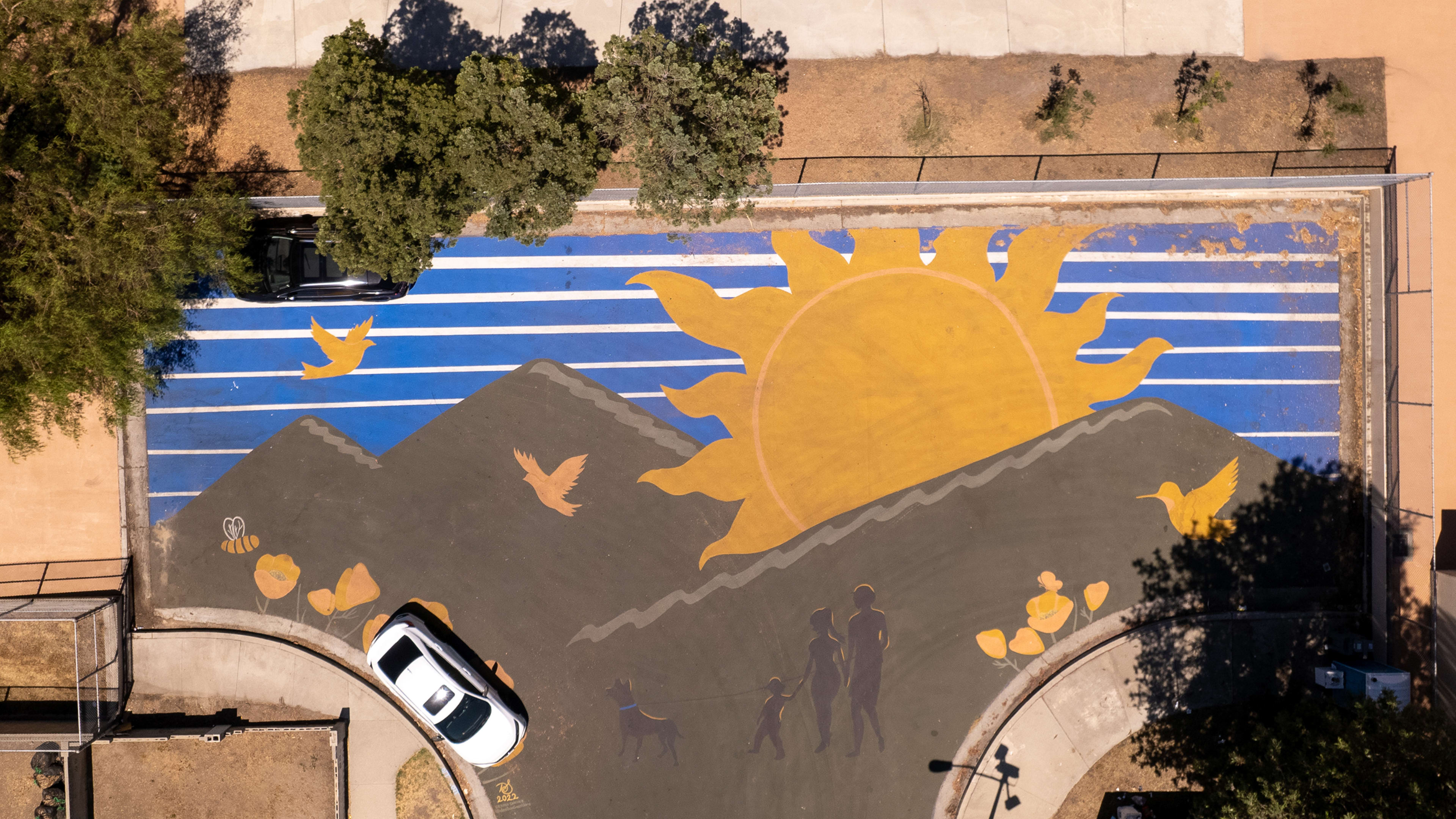 Something amazing happened when an L.A. neighborhood covered its roads in solar reflective paint