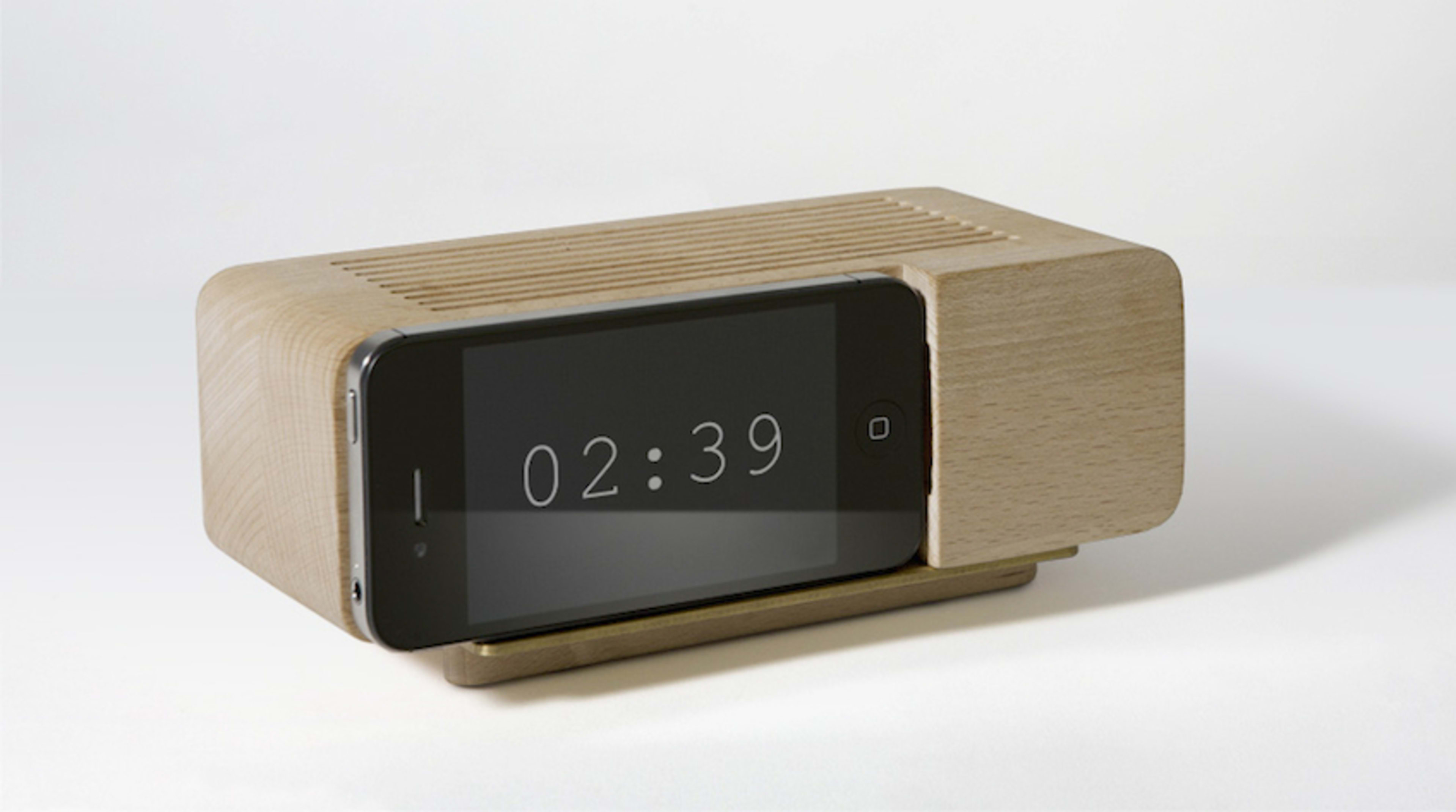 A Dock That Turns The iPhone Into An Analog Alarm Clock Fast Company