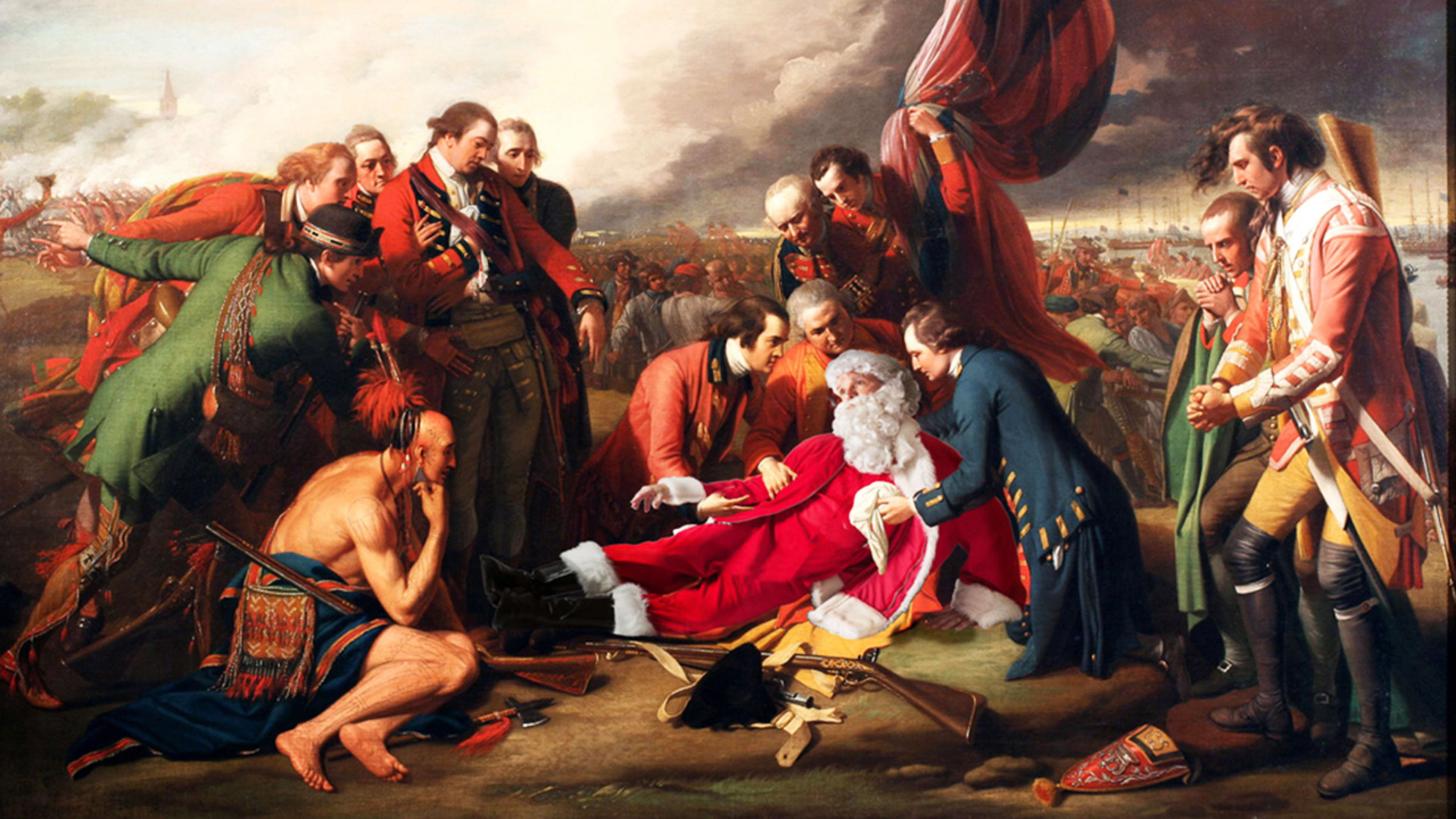Santa Hilariously Invades Famous Works Of Art
