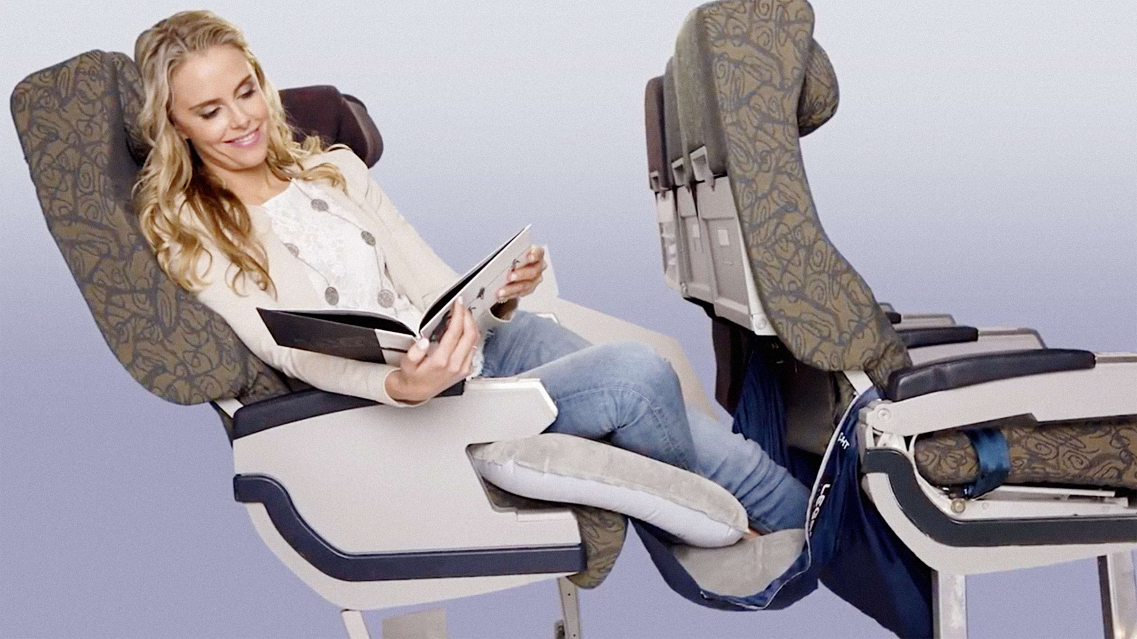 This Airplane Gadget Makes Flying Long Distances In Coach Almost Bearable