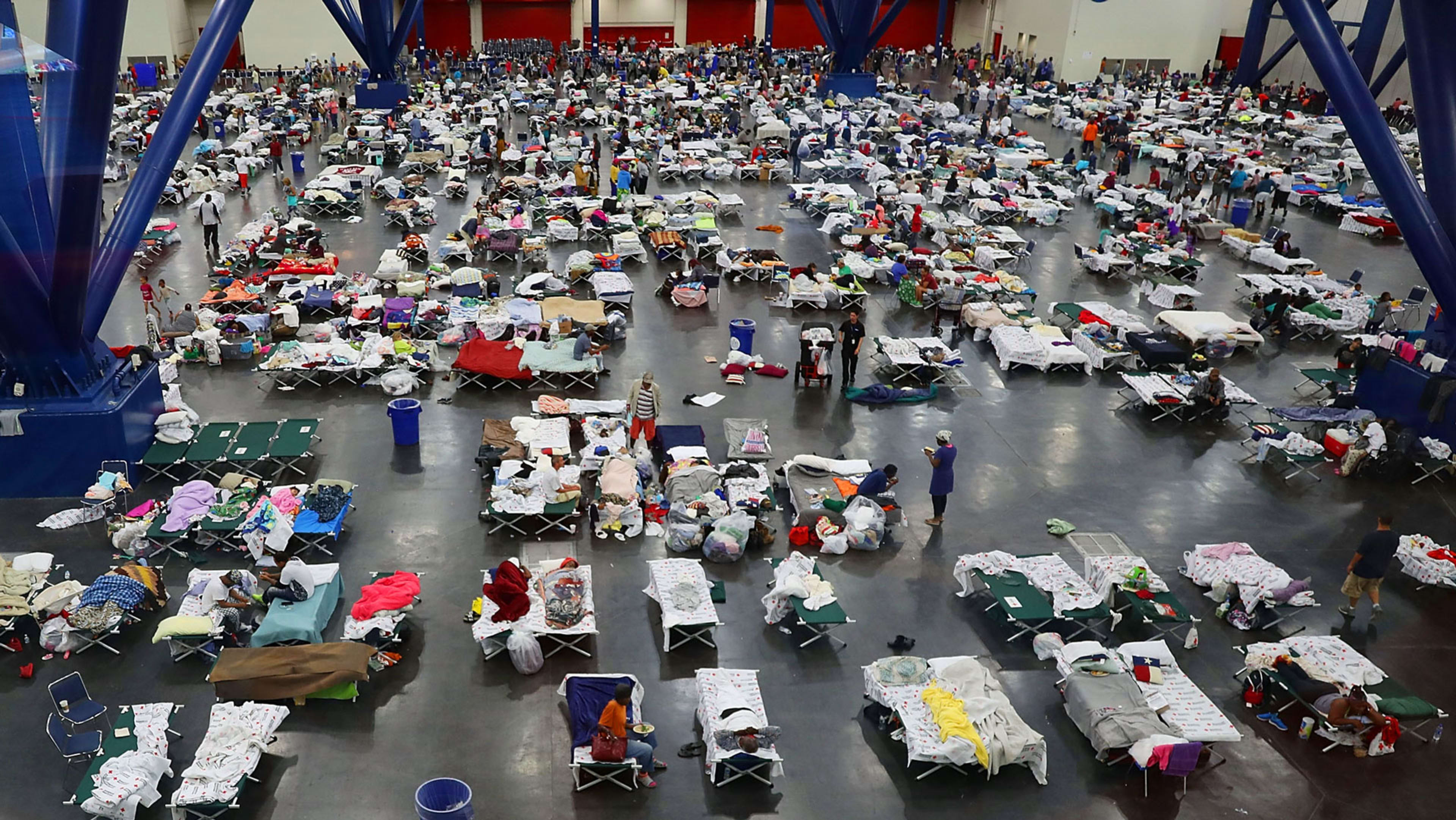 Thousands of Katrina evacuees who moved to Houston are reliving a nightmare