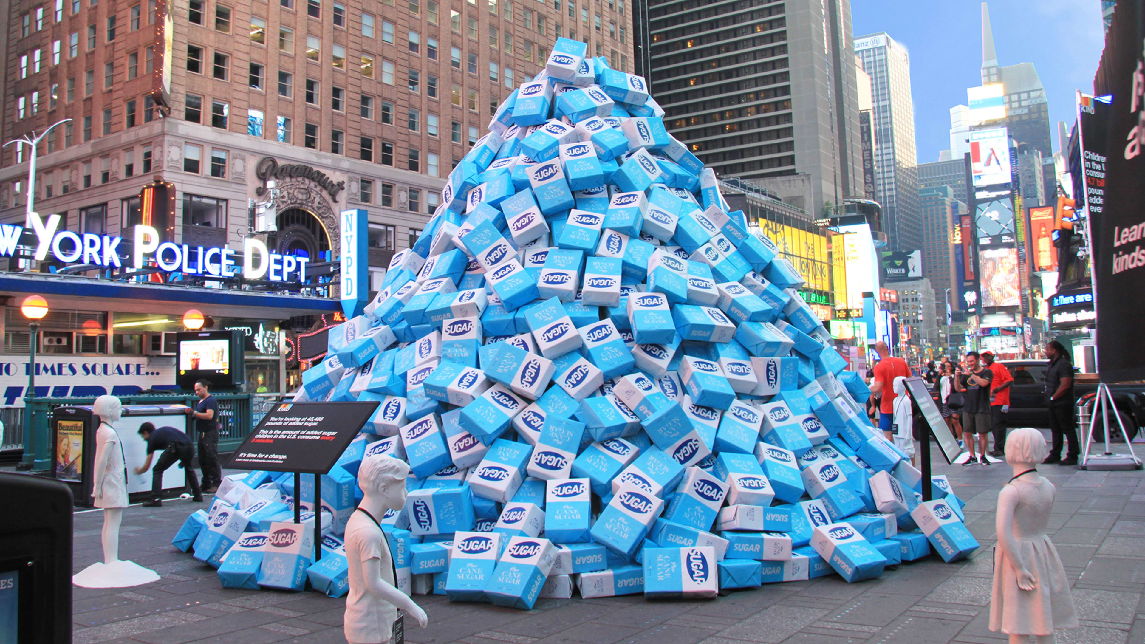 This 50,000-Pound Pile Of Sugar Represents How Much U.S. Kids Eat Every Five Minutes