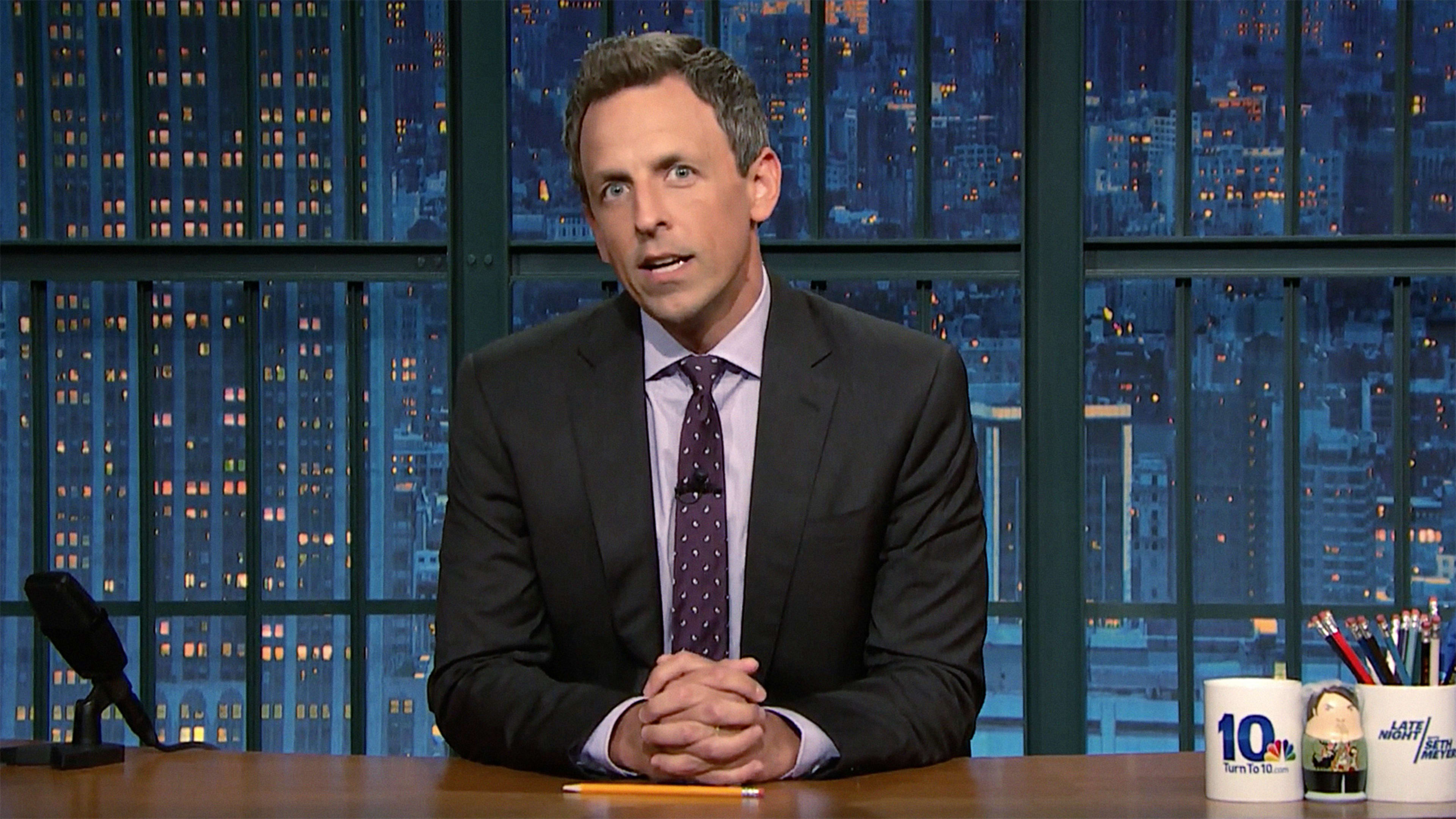 “He is not a president.” Seth Meyers gets serious about Trump and Charlottesville