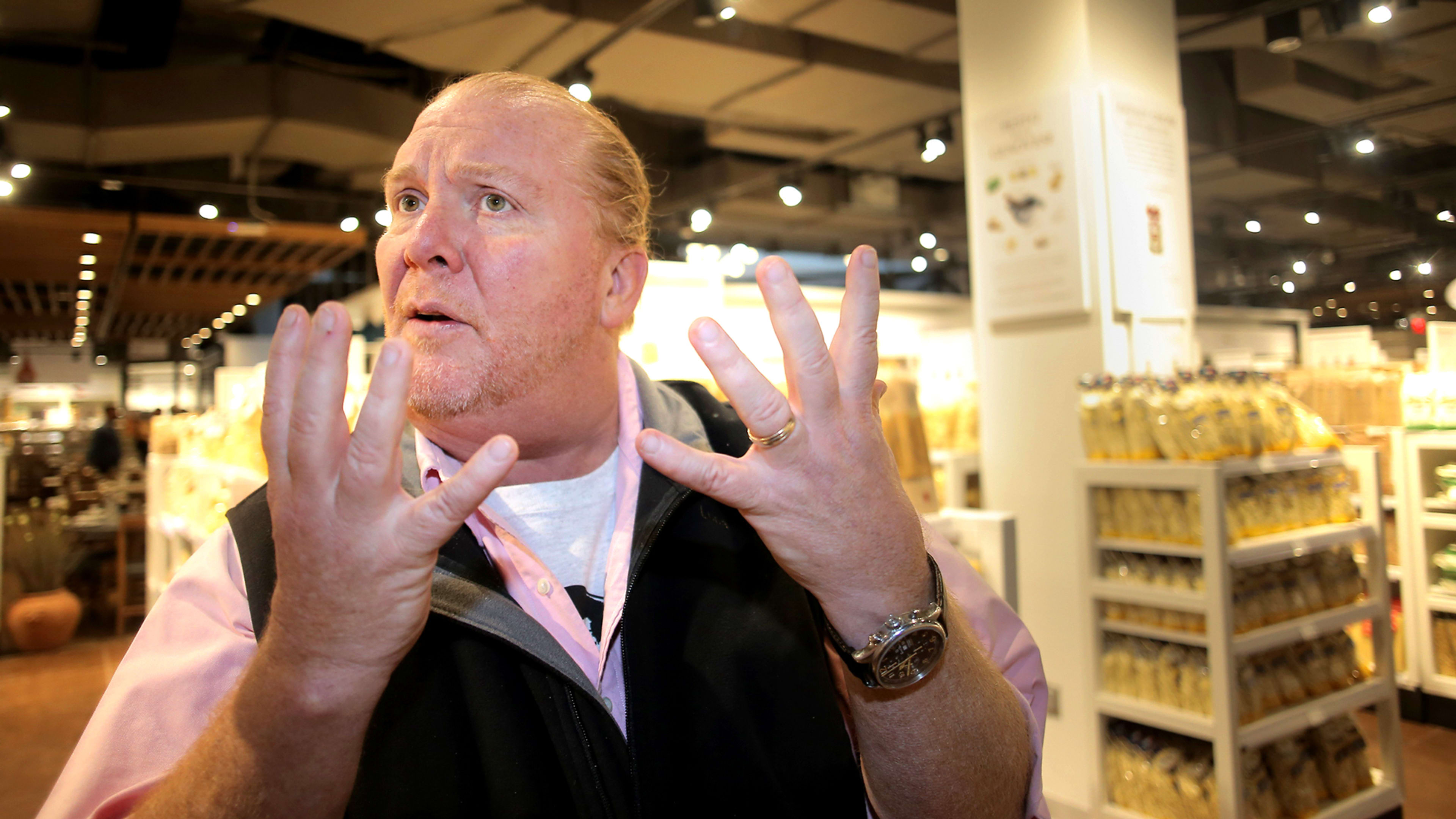 Mario Batali, six weeks ago: “the reckoning is coming across the board”