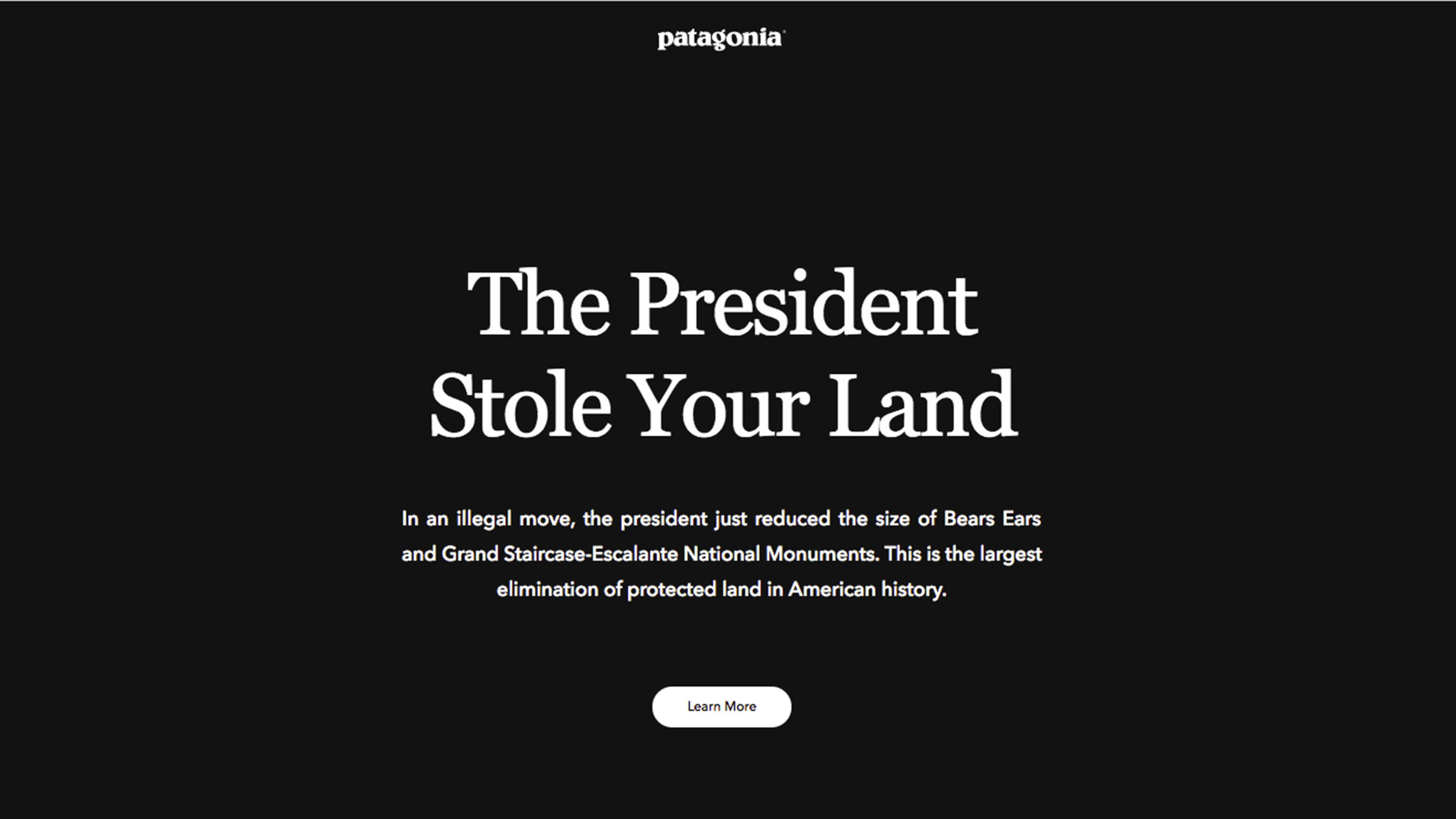 Patagonia accuses President Trump of stealing public lands
