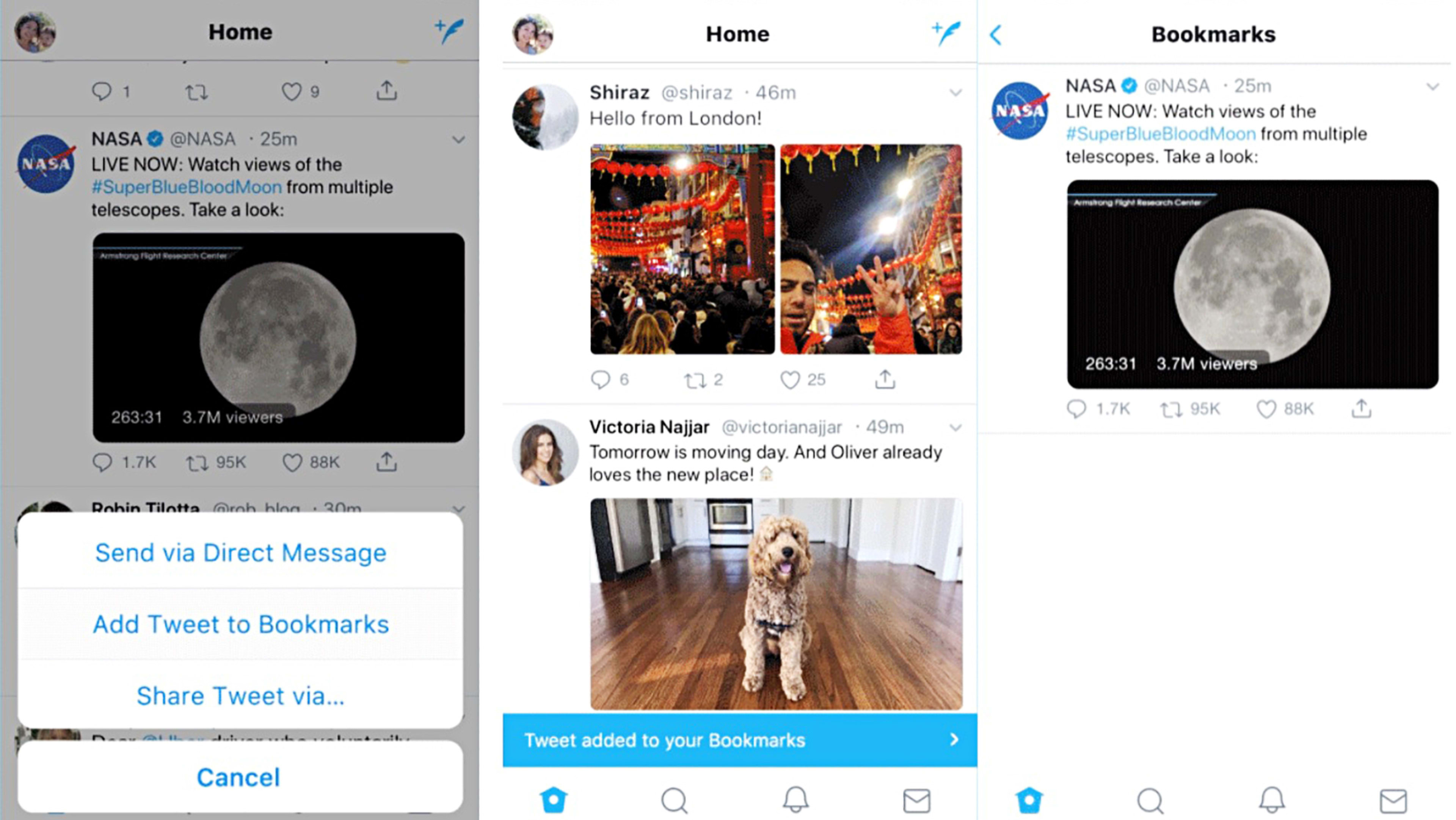 Twitter finally gives us an official way to bookmark tweets