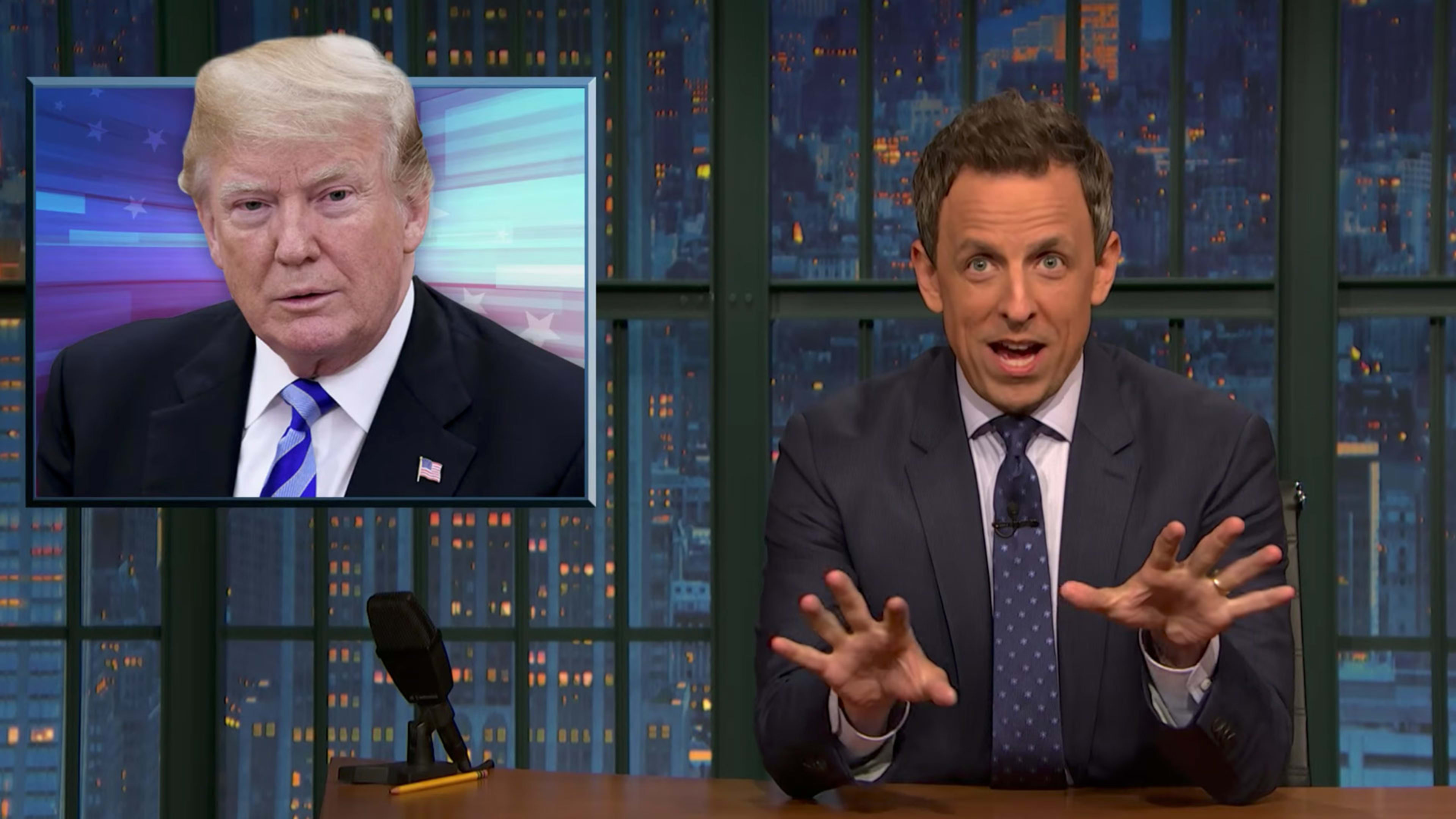 Seth Meyers shows why Twitter never should have given Trump 280