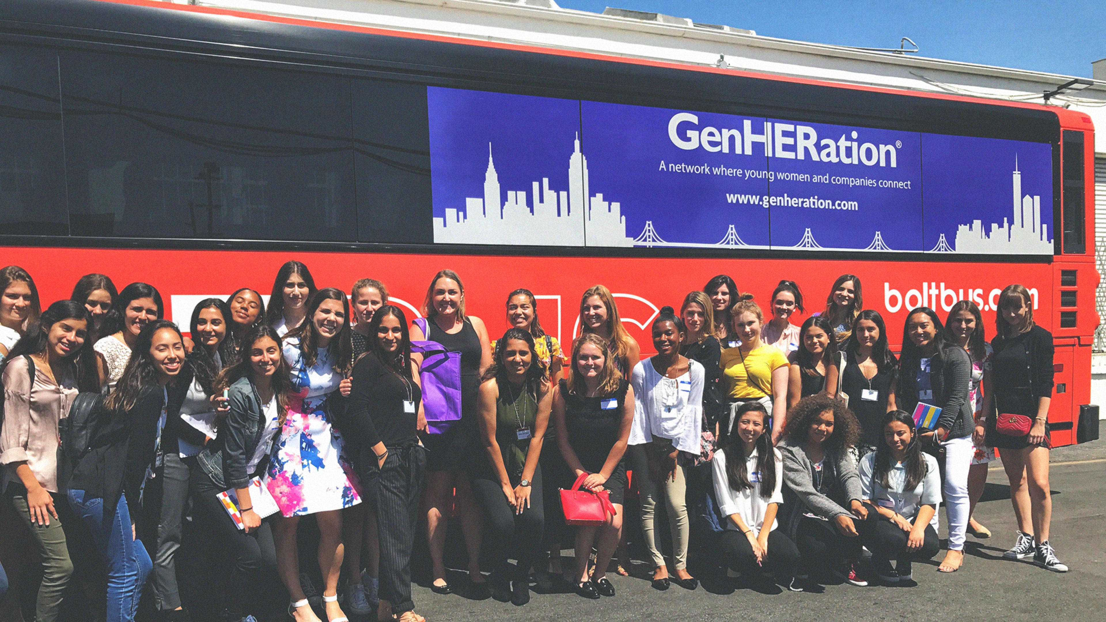 The bus tours tackling the workplace gender gap one city at a time