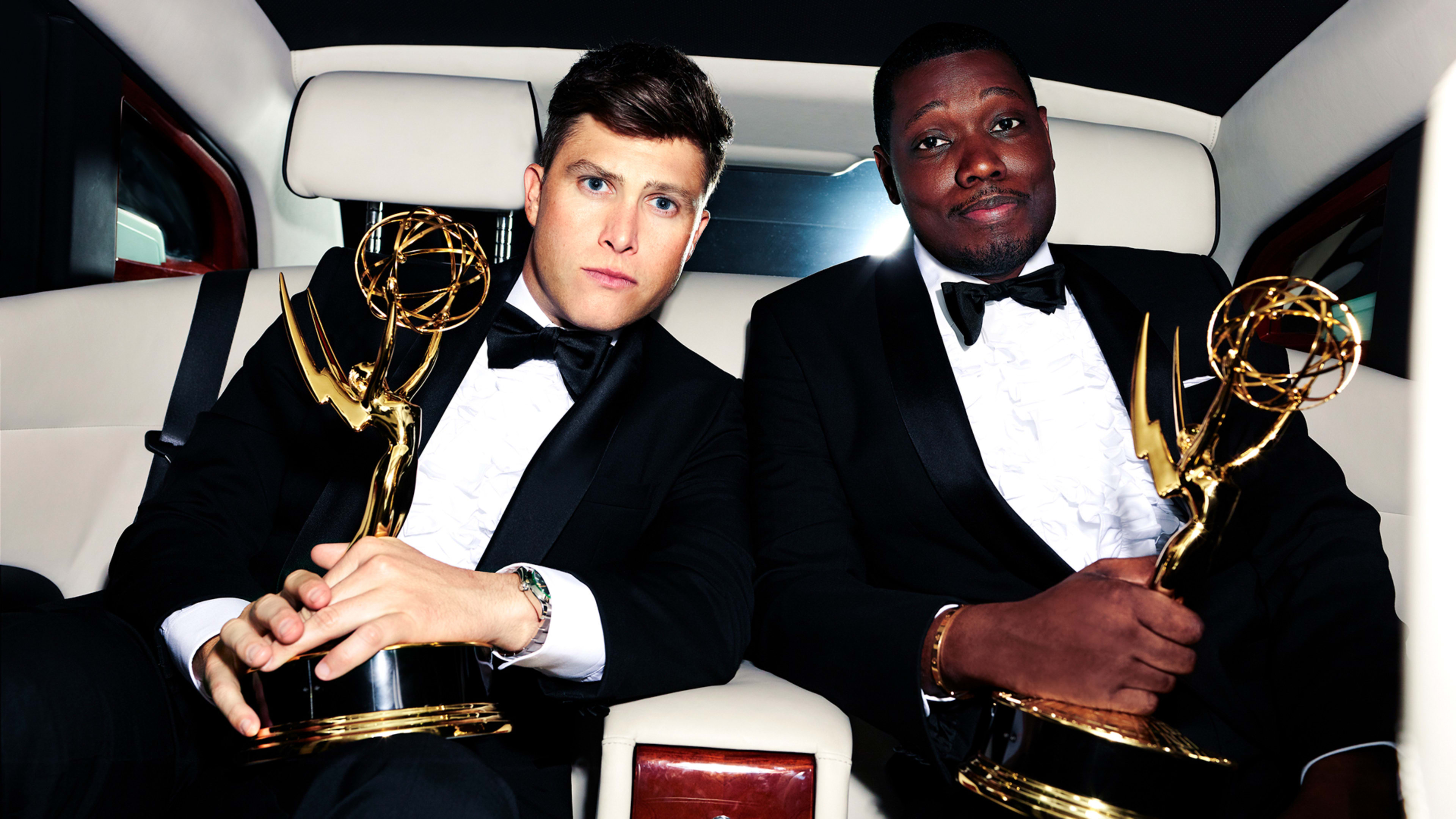 Michael Che and Colin Jost’s best jokes from their Emmy Awards monologue