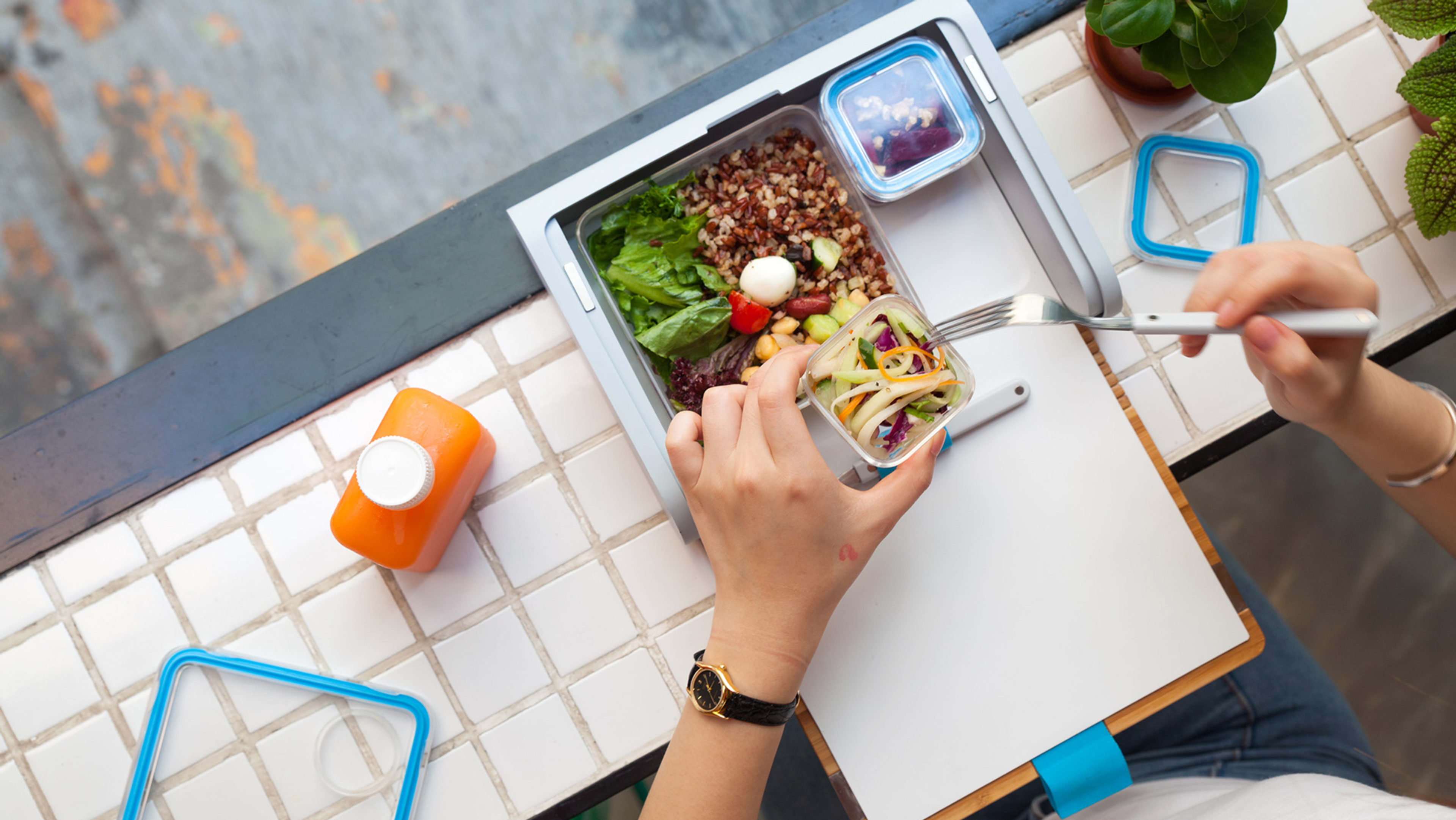 This lunch box for adults transforms sad desk eating into an Instagram event