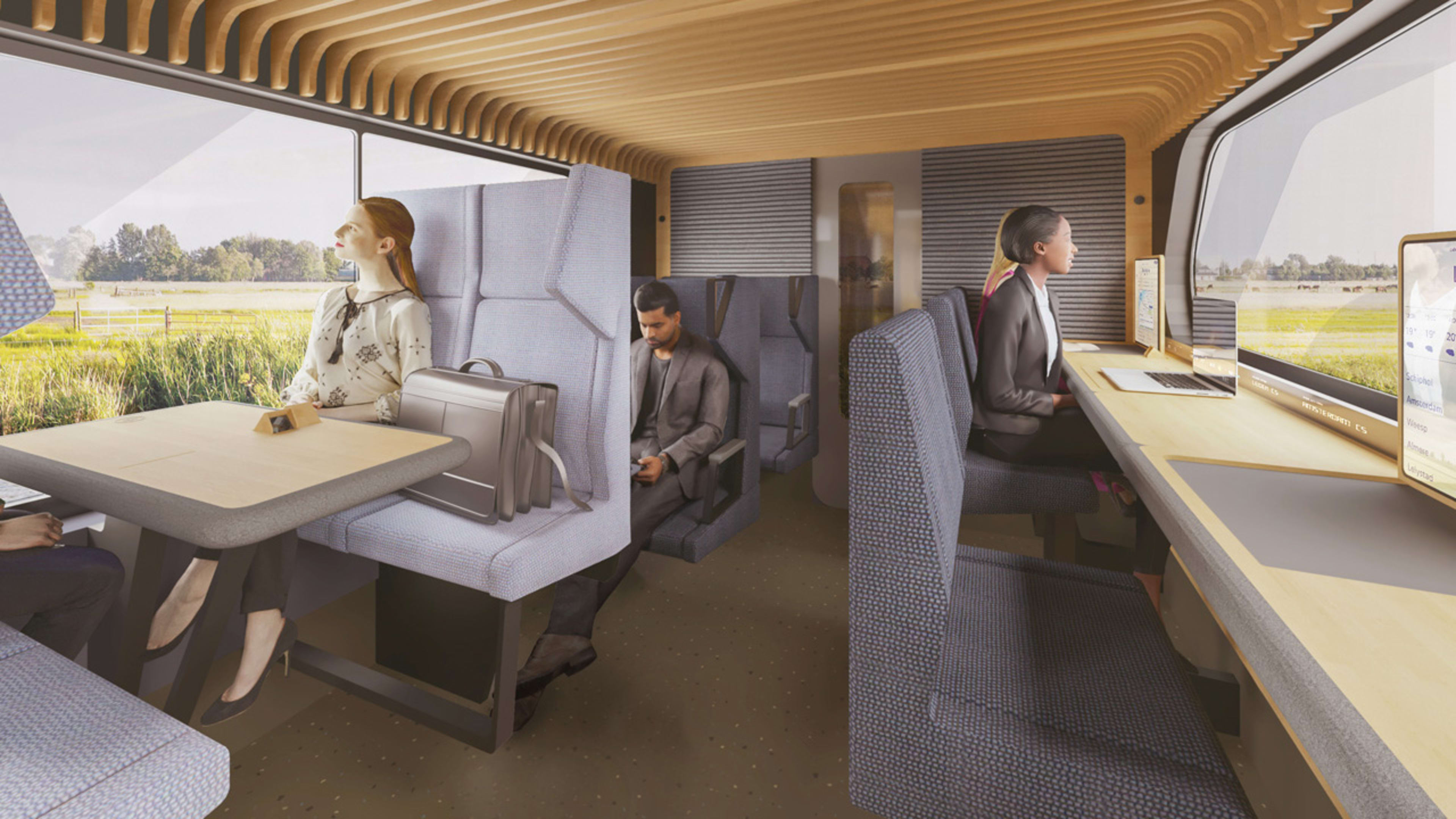 The Netherlands’ new train cars are nicer than your office