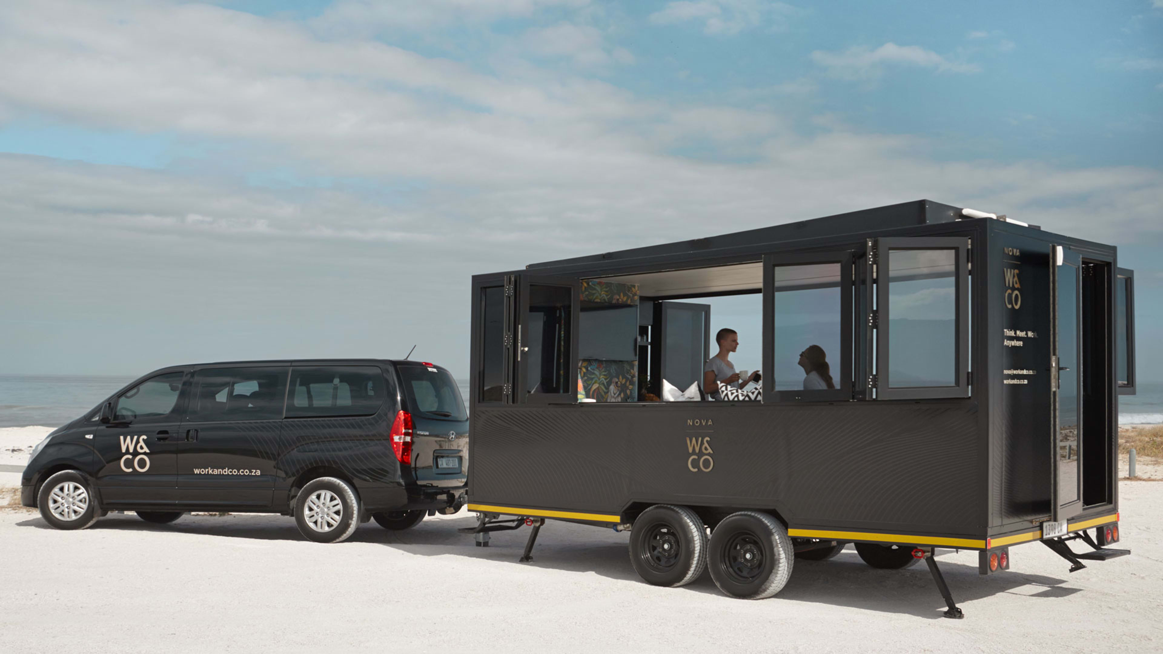 This coworking space is like a horse trailer, but for humans
