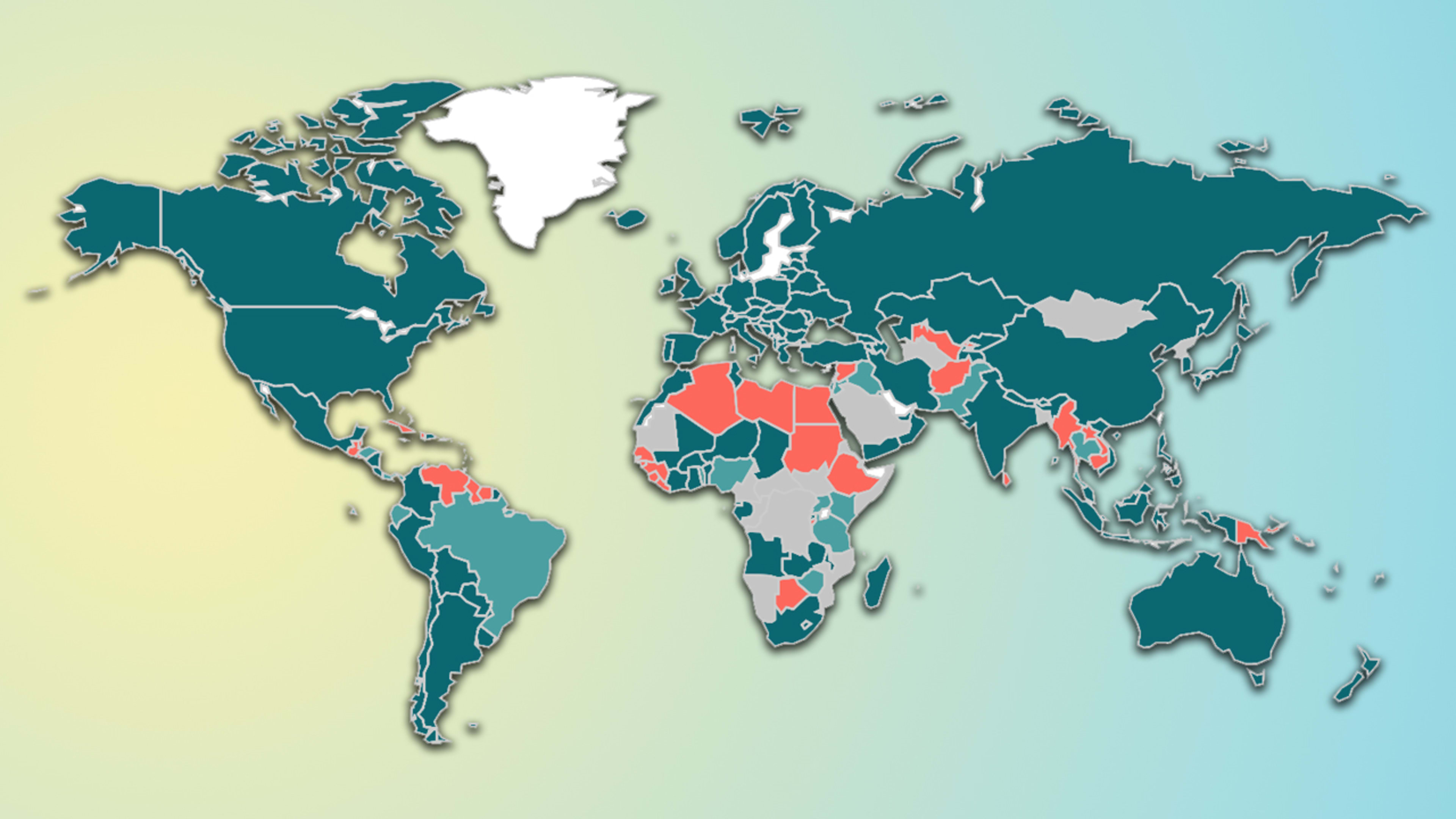 This U.N. map tracks data protection laws around the world