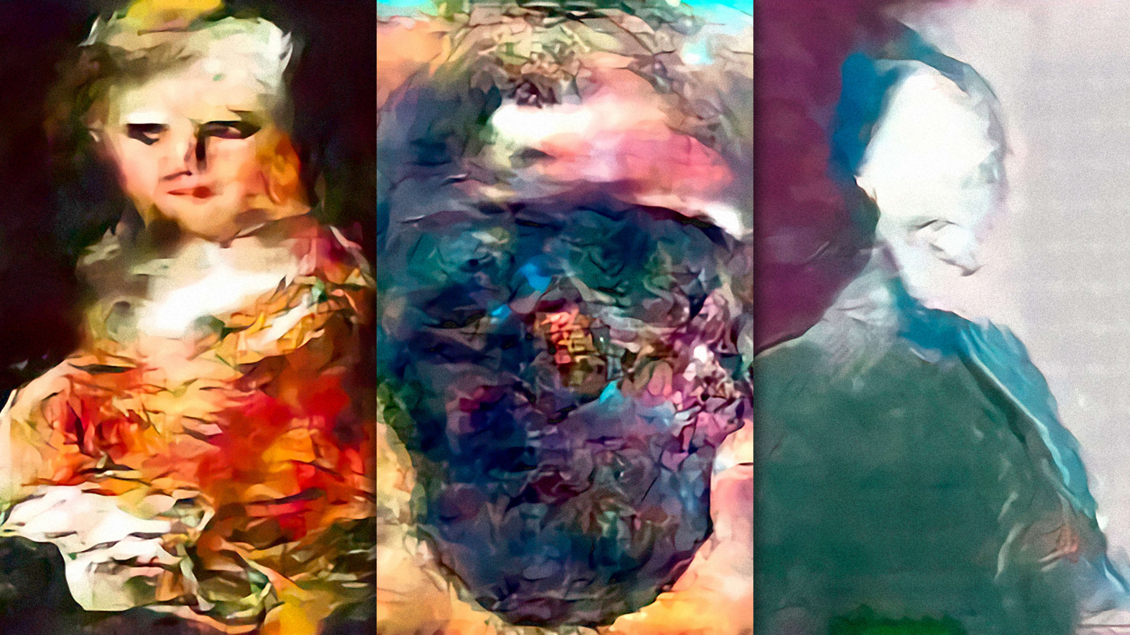 These eerie portraits were painted by a very disturbed AI